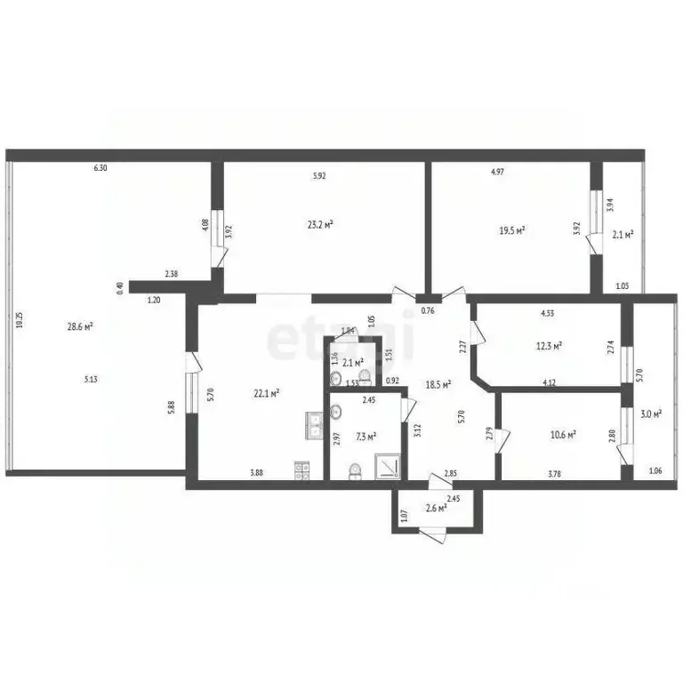 4-к кв. Забайкальский край, Чита ул. Бабушкина, 108 (118.2 м) - Фото 1