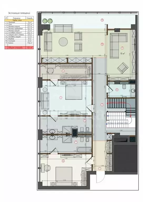 6-комнатная квартира: Москва, Усачёва улица, 11К (305 м) - Фото 0
