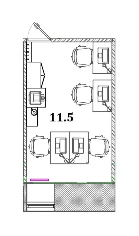 Офис (11.5 м) - Фото 1