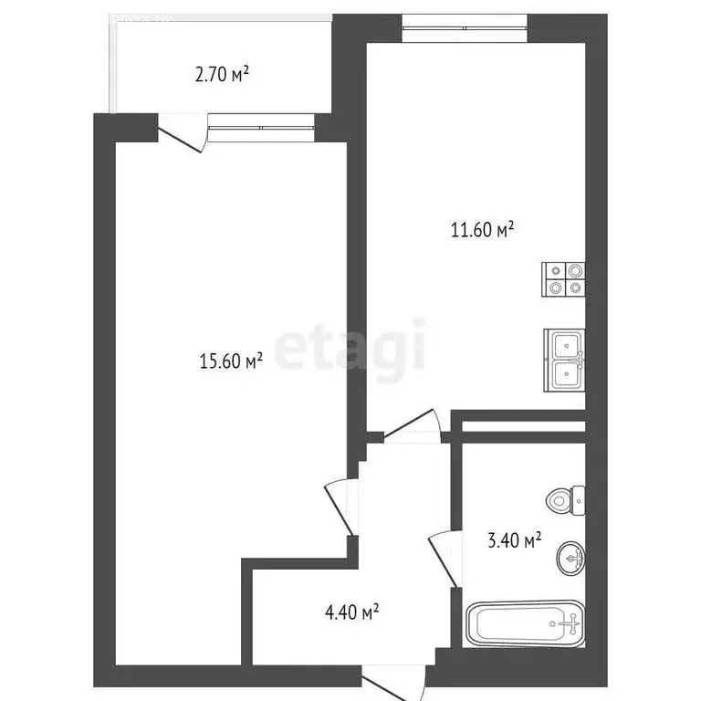 1-комнатная квартира: Самара, улица Советской Армии, 91 (36.1 м) - Фото 1