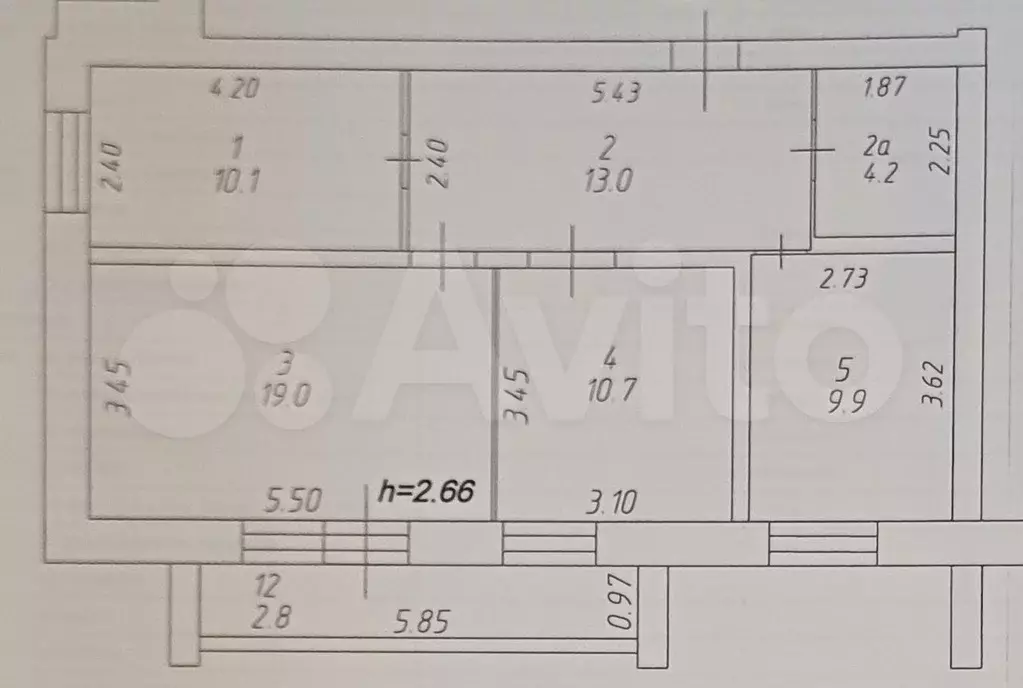 3-к. квартира, 70 м, 3/7 эт. - Фото 0