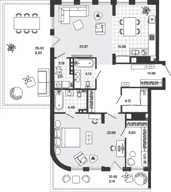 2-к кв. Калининградская область, Гурьевский муниципальный округ, пос. ... - Фото 1
