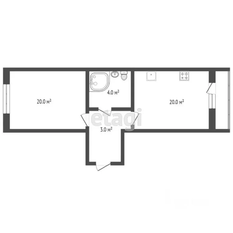 1-к кв. Оренбургская область, Оренбург Уральская ул., 2/8 (46.4 м) - Фото 1