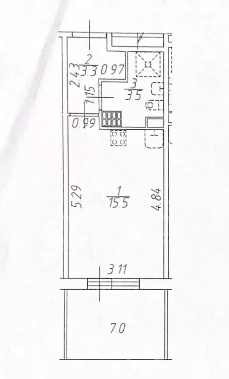 Студия Санкт-Петербург ул. Орбитальная, 7к1 (22.3 м) - Фото 0