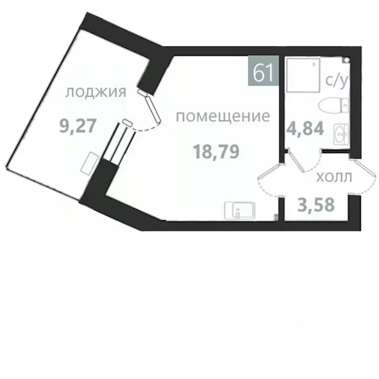 1-к кв. Калининградская область, Балтийск ул. Чехова (36.48 м) - Фото 1