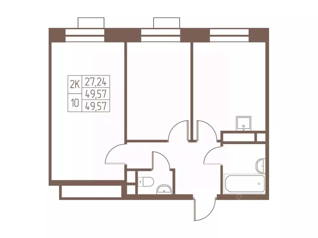 2-к кв. Московская область, Ивантеевка Пушкинский городской округ, ... - Фото 1