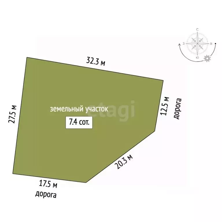 Участок в Москва д. Архангельское, ул. Зосимовская (7.44 сот.) - Фото 1