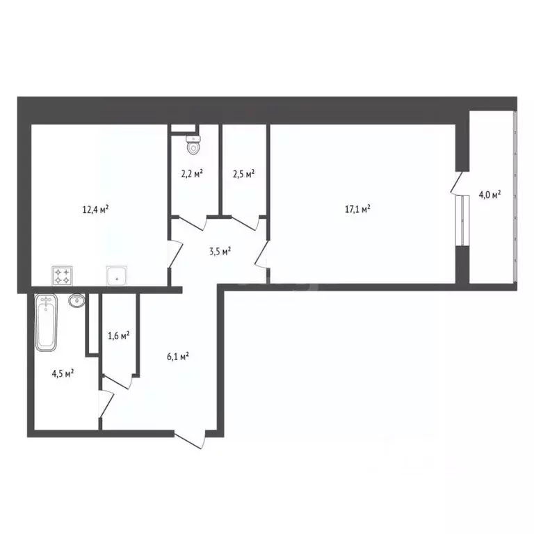 1-к кв. Башкортостан, Уфа ул. Валерия Лесунова, 4А (50.8 м) - Фото 1