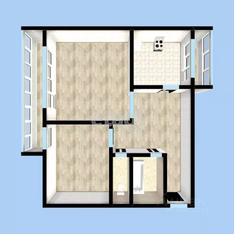 2-к кв. Башкортостан, Стерлитамак ул. Худайбердина, 56 (49.9 м) - Фото 2