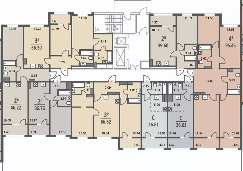 2-к кв. Воронежская область, Воронеж Краснознаменная ул., 72 (66.3 м) - Фото 1
