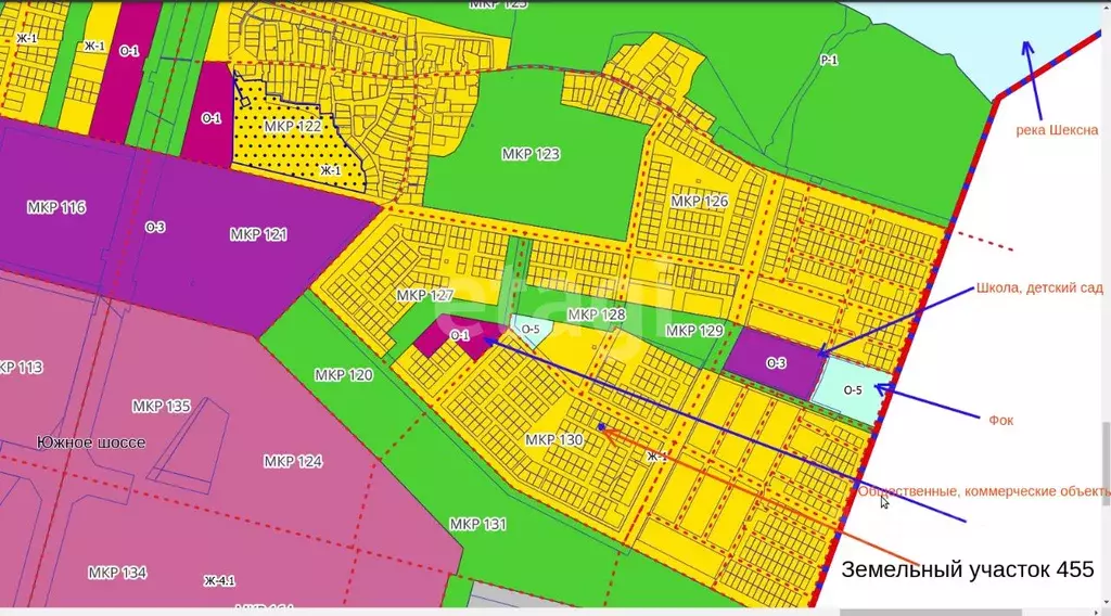 Участок в Вологодская область, Череповец пер. 1-й Кемеровский (8.0 ... - Фото 1