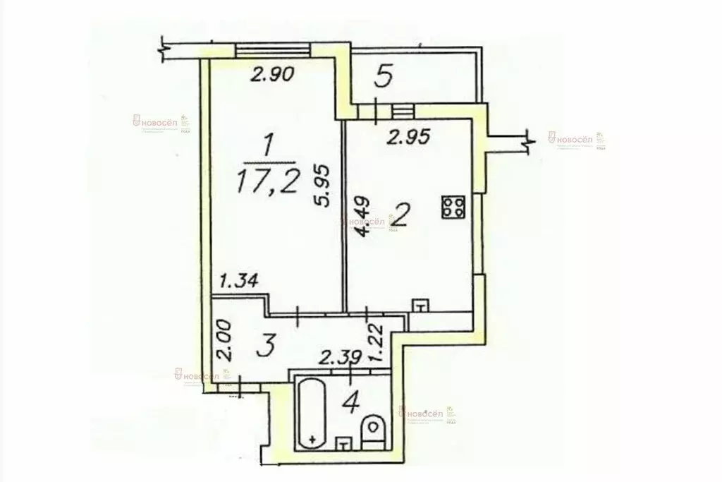 1-комнатная квартира: Екатеринбург, улица Краснолесья, 145 (40 м) - Фото 0