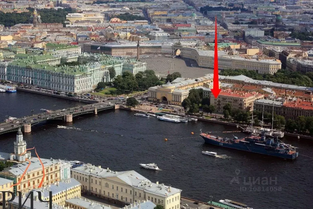 Помещение свободного назначения в Санкт-Петербург Адмиралтейская наб., ... - Фото 0