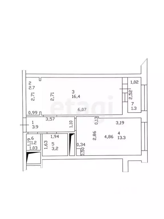 1-к кв. Татарстан, Казань Чистопольская ул., 61а (42.0 м) - Фото 1