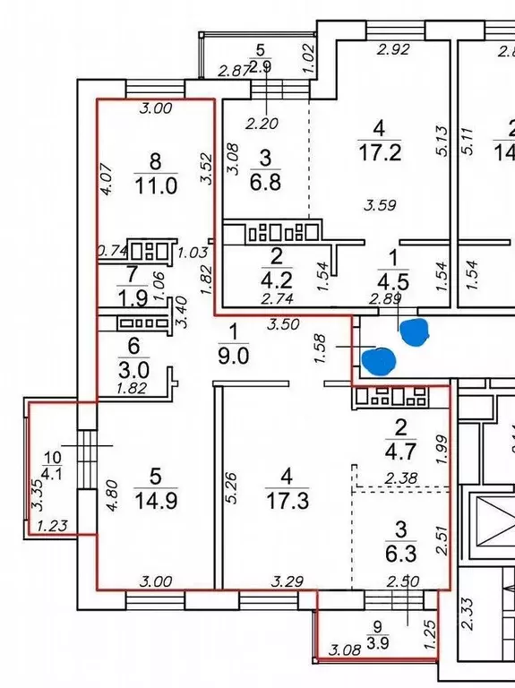 3-к кв. Иркутская область, Иркутск ул. Румянцева, 48 (75.0 м) - Фото 1