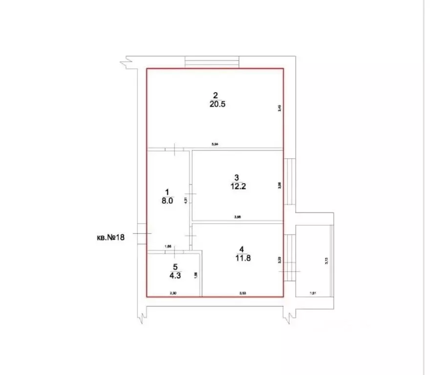 2-к кв. Оренбургская область, Бузулук ул. Фрунзе (56.8 м) - Фото 1
