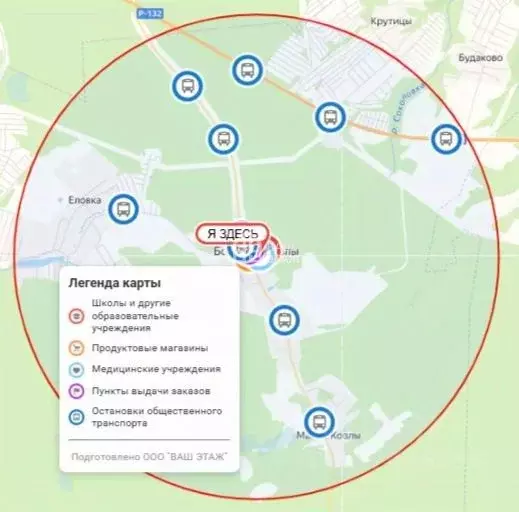 Участок в Калужская область, Перемышльский муниципальный округ, ... - Фото 2