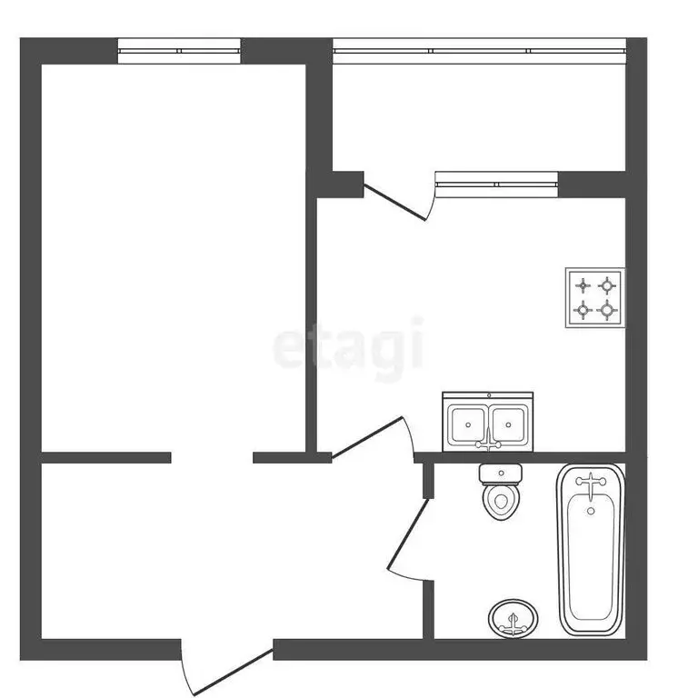 1-комнатная квартира: Санкт-Петербург, Гудиловская улица, 5к1 (37 м) - Фото 1