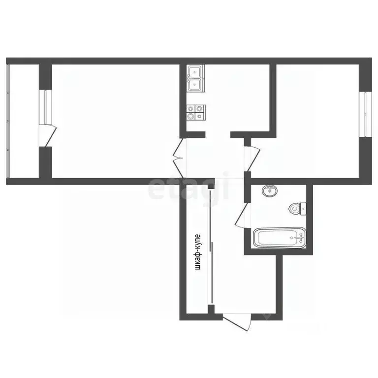 2-к кв. Тюменская область, Тюмень Солнечный проезд, 7 (58.4 м) - Фото 2