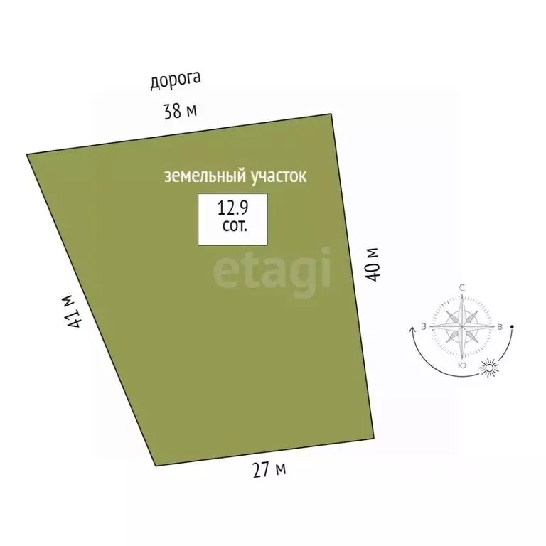 Участок в Тюменская область, Тюменский муниципальный округ, д. ... - Фото 2