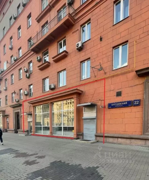 Помещение свободного назначения в Москва Кутузовский просп., 22 (479 ... - Фото 1