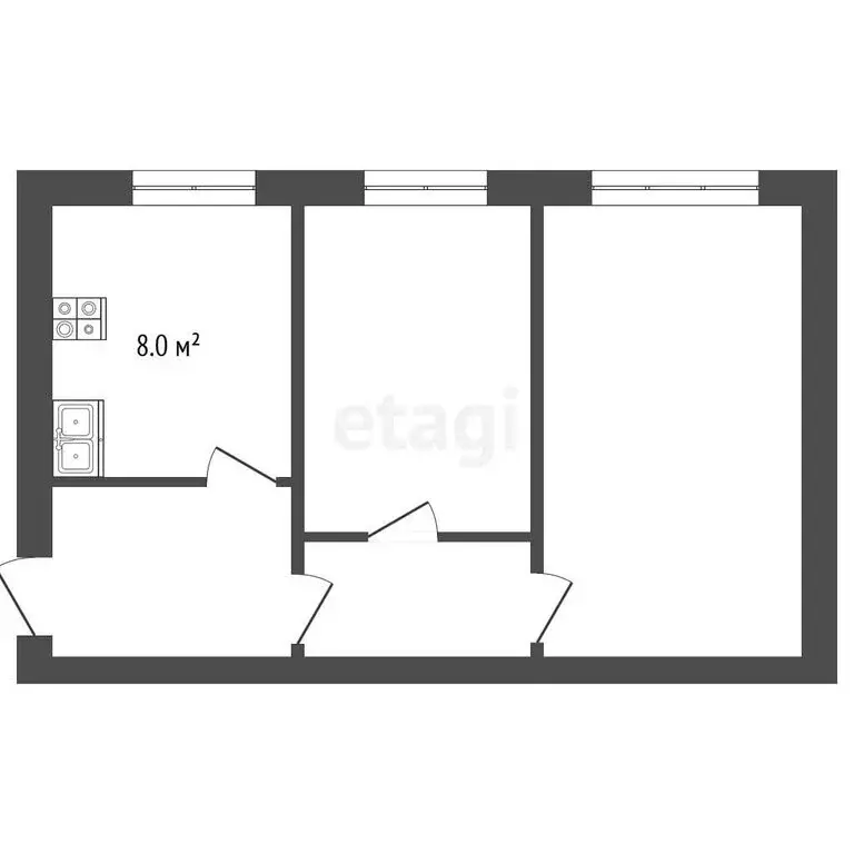 2-комнатная квартира: Малоархангельский район, Луковское сельское ... - Фото 1