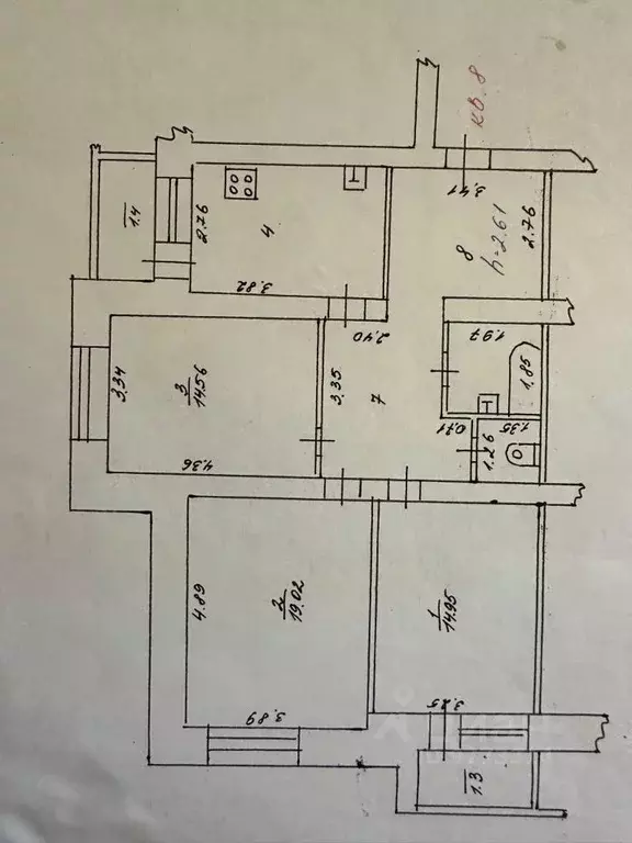 3-к кв. Татарстан, Зеленодольск ул. Карла Маркса, 8 (89.0 м) - Фото 1
