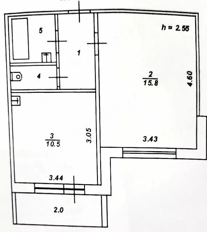 1-комнатная квартира: Тверь, Хрустальная улица, 42 (36.5 м) - Фото 1