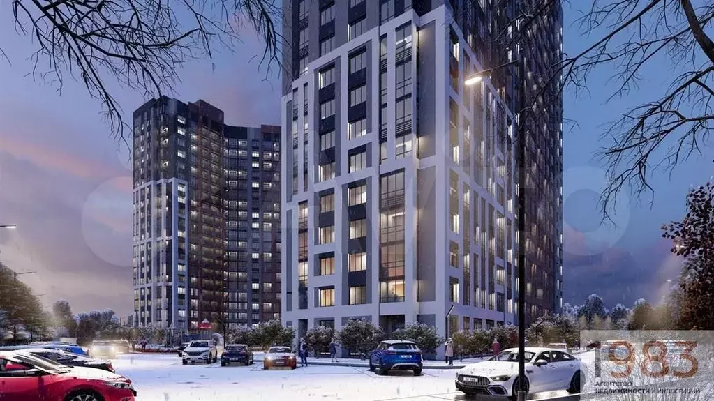 Квартира-студия, 20 м, 19/20 эт. - Фото 1