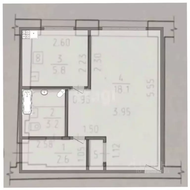 1-к кв. Удмуртия, Завьяловский район, д. Пирогово Мостовая ул., 28 ... - Фото 2