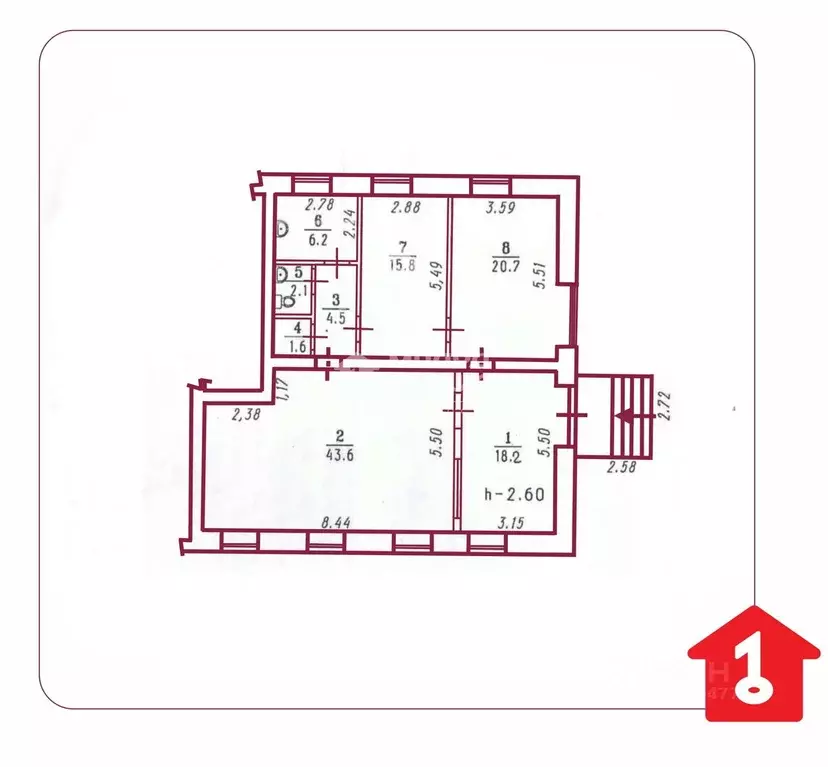 Офис в Омская область, Омск ул. Чапаева, 83 (113 м) - Фото 2