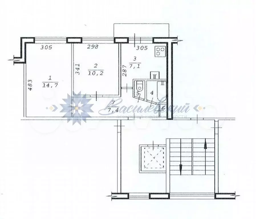 2-к. квартира, 42 м, 3/9 эт. - Фото 0