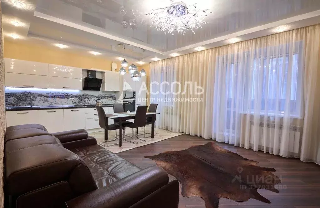 Студия Омская область, Омск ул. Перелета, 34 (43.0 м) - Фото 1