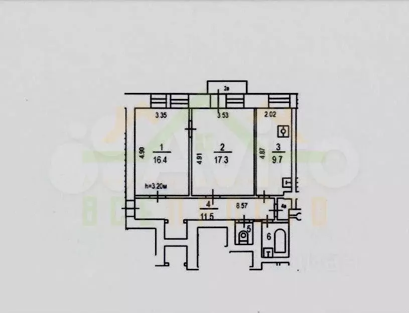 2-к. квартира, 60 м, 5/8 эт. - Фото 0