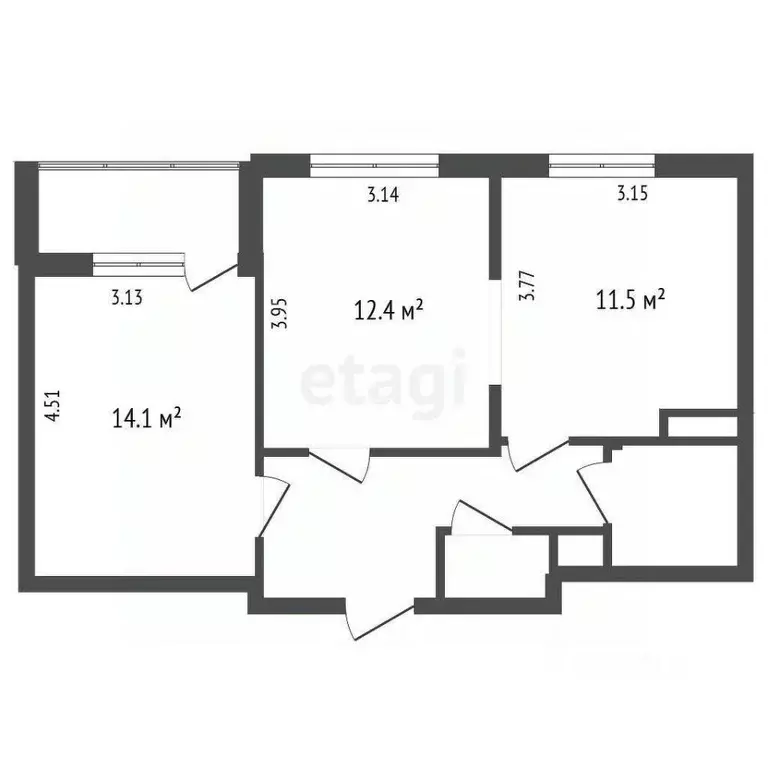 2-к кв. Ленинградская область, Кудрово г. Всеволожский район, ... - Фото 1