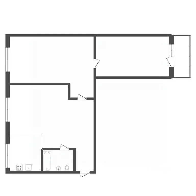 3-к кв. Тюменская область, Тюмень ул. Республики, 164 (55.3 м) - Фото 2