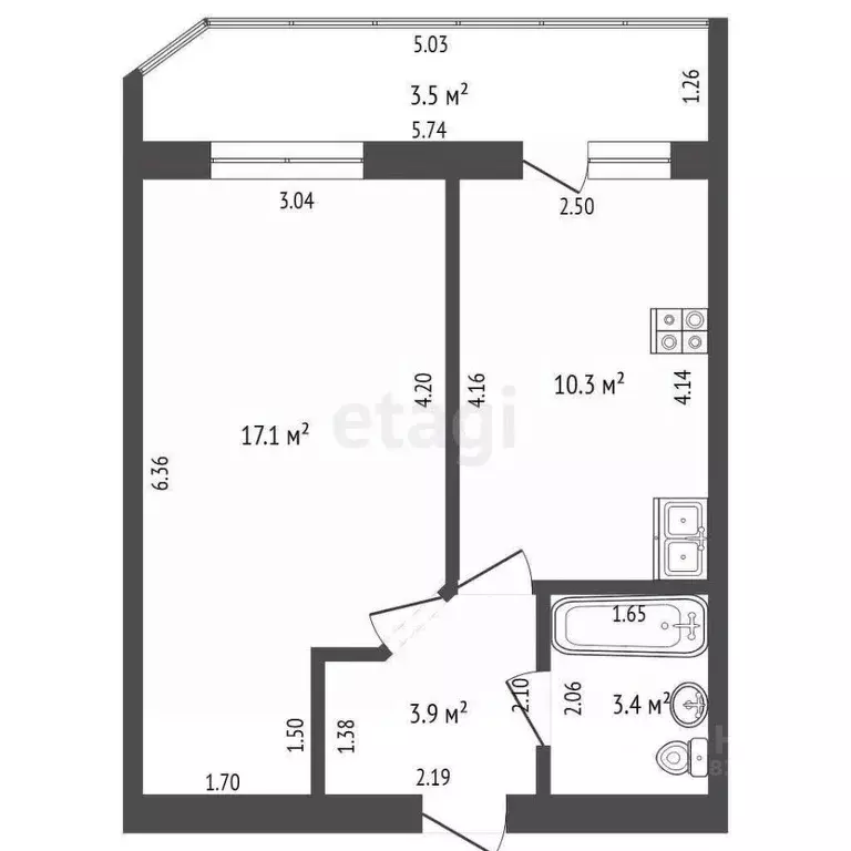 1-к кв. Марий Эл, Йошкар-Ола городской округ, с. Семеновка ул. ... - Фото 2