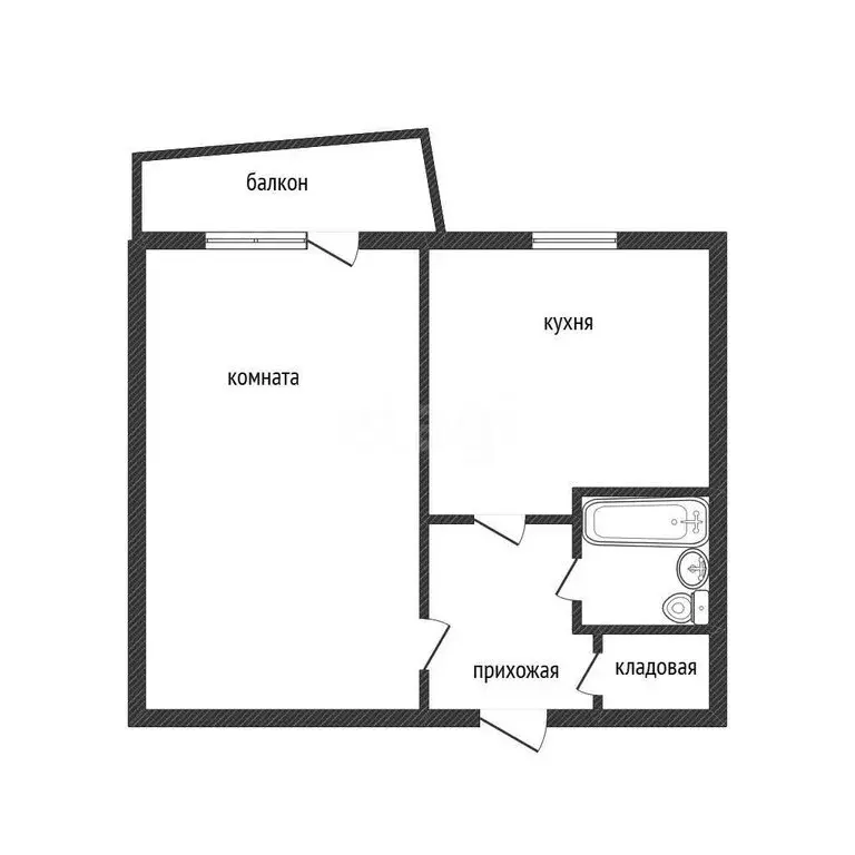 1-комнатная квартира: Бийск, Советская улица, 74 (31 м) - Фото 1