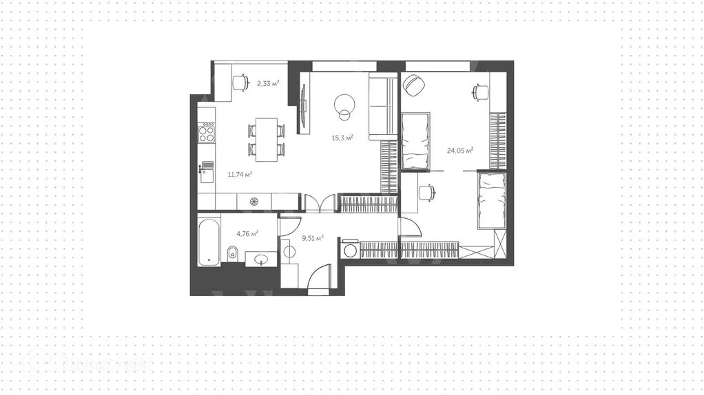 Продаётся 2-к квартира, 65.1 м - Фото 1