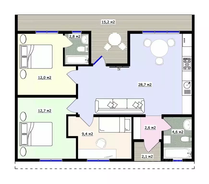 Дом в Севастополь с. Пироговка, СНТ Надежда-Таврида ТСН,  (105 м) - Фото 2