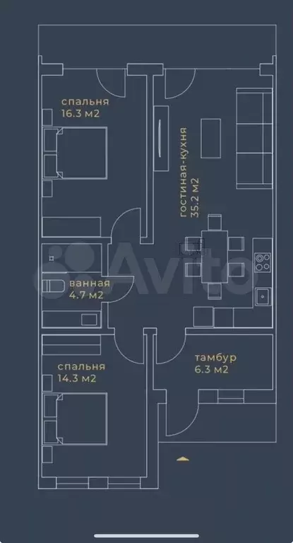 Таунхаус 123 м на участке 3 сот. - Фото 1