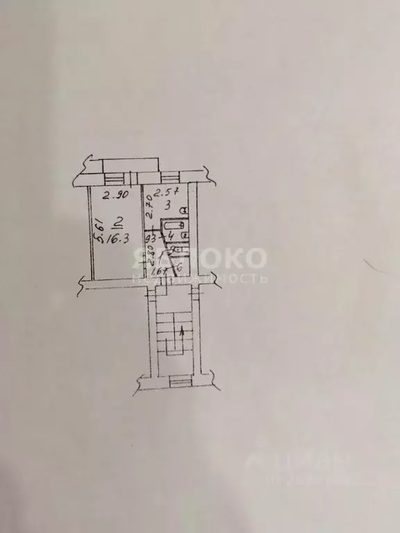 1-к кв. Пермский край, Березники Юбилейная ул., 71 (30.0 м) - Фото 2