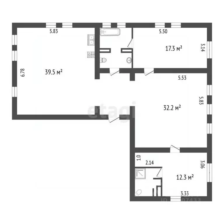 4-к кв. Санкт-Петербург Петергофское ш., 76к13 (127.0 м) - Фото 1