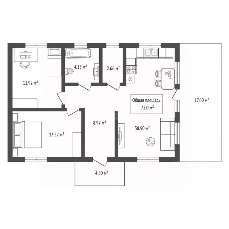 Дом в Новосибирская область, Новосибирский район, Кубовинский ... - Фото 2