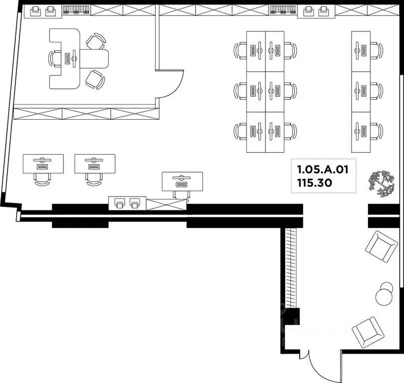 Офис в Москва ул. Маршала Прошлякова, 23 (115 м) - Фото 2