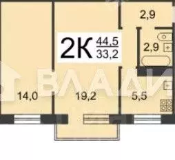 2-к кв. Нижегородская область, Нижний Новгород просп. Ленина, 65к1 ... - Фото 2