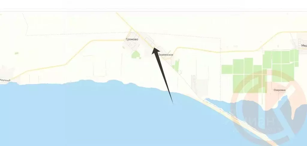 Участок в Крым, Черноморский район, Окуневское с/пос, с. Знаменское ... - Фото 2