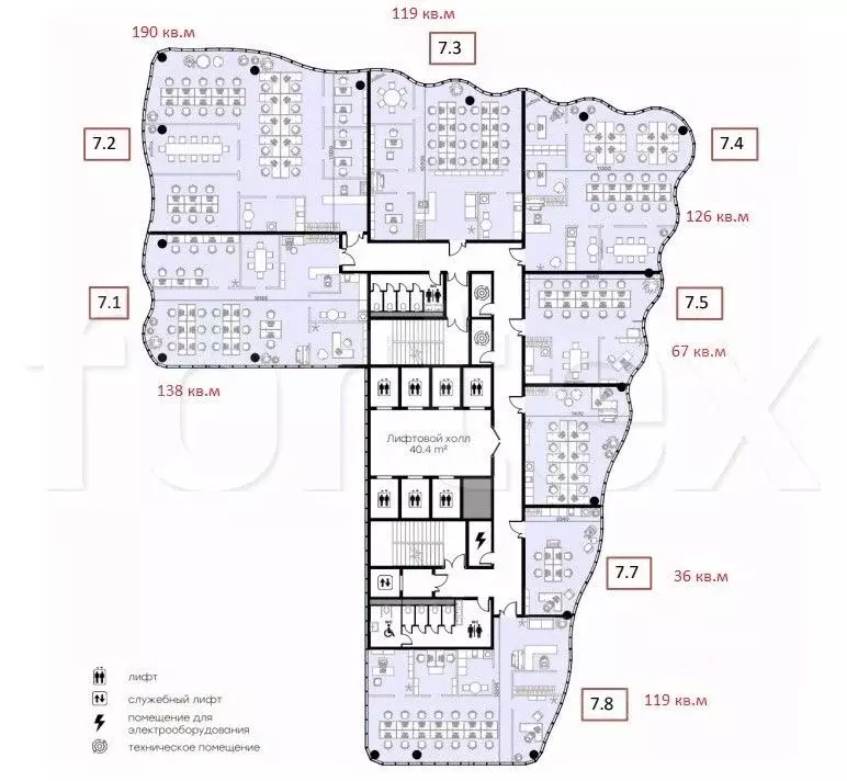 Офис в Москва Бауманская ул., 11С1 (138 м) - Фото 1