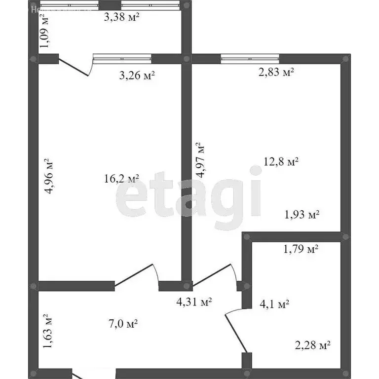1-комнатная квартира: Благовещенск, Игнатьевское шоссе, 14/5 (41.8 м) - Фото 1