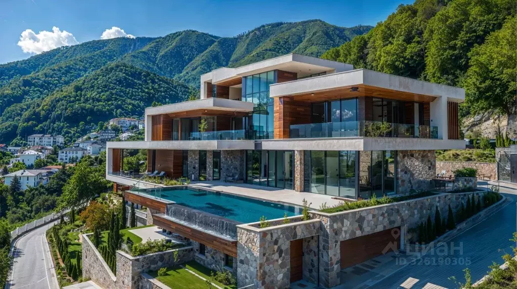 Дом в Краснодарский край, Сочи ул. Ручей Видный, 20/54 (550 м) - Фото 1